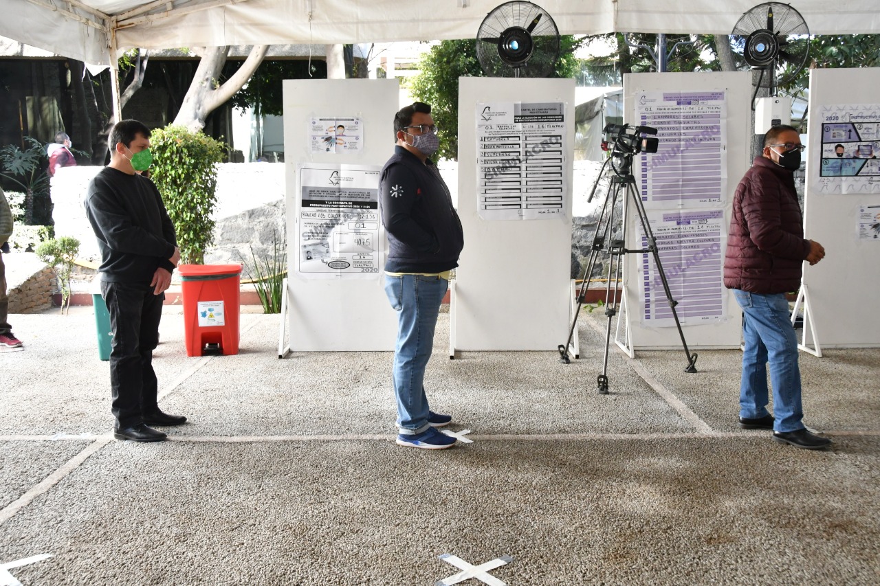 Realizó IECM simulacro de votación con protocolo de medidas sanitarias